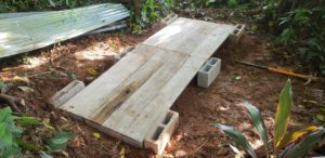 upcycling how to build a DIY compost shed - 3 Compost_Shed_Foundation