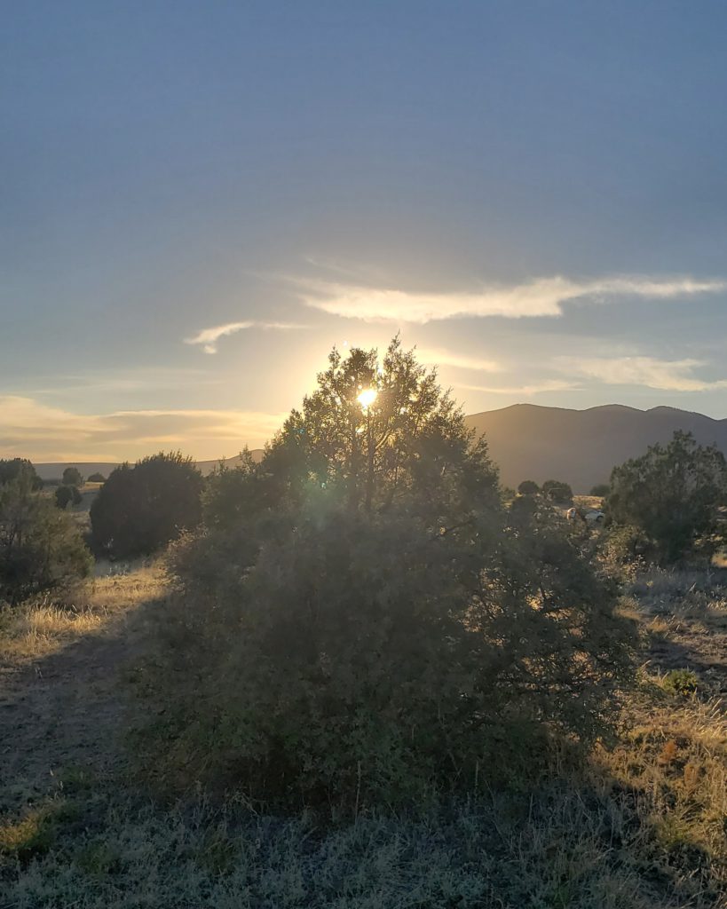 back in the states a life update - sunset at cosmic campground